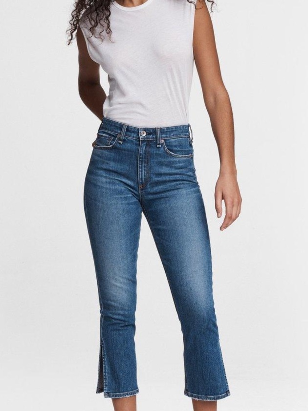 Rag & Bone Nina High Rise Ankle Flare Denim Jeans Designer Women’s Size 30